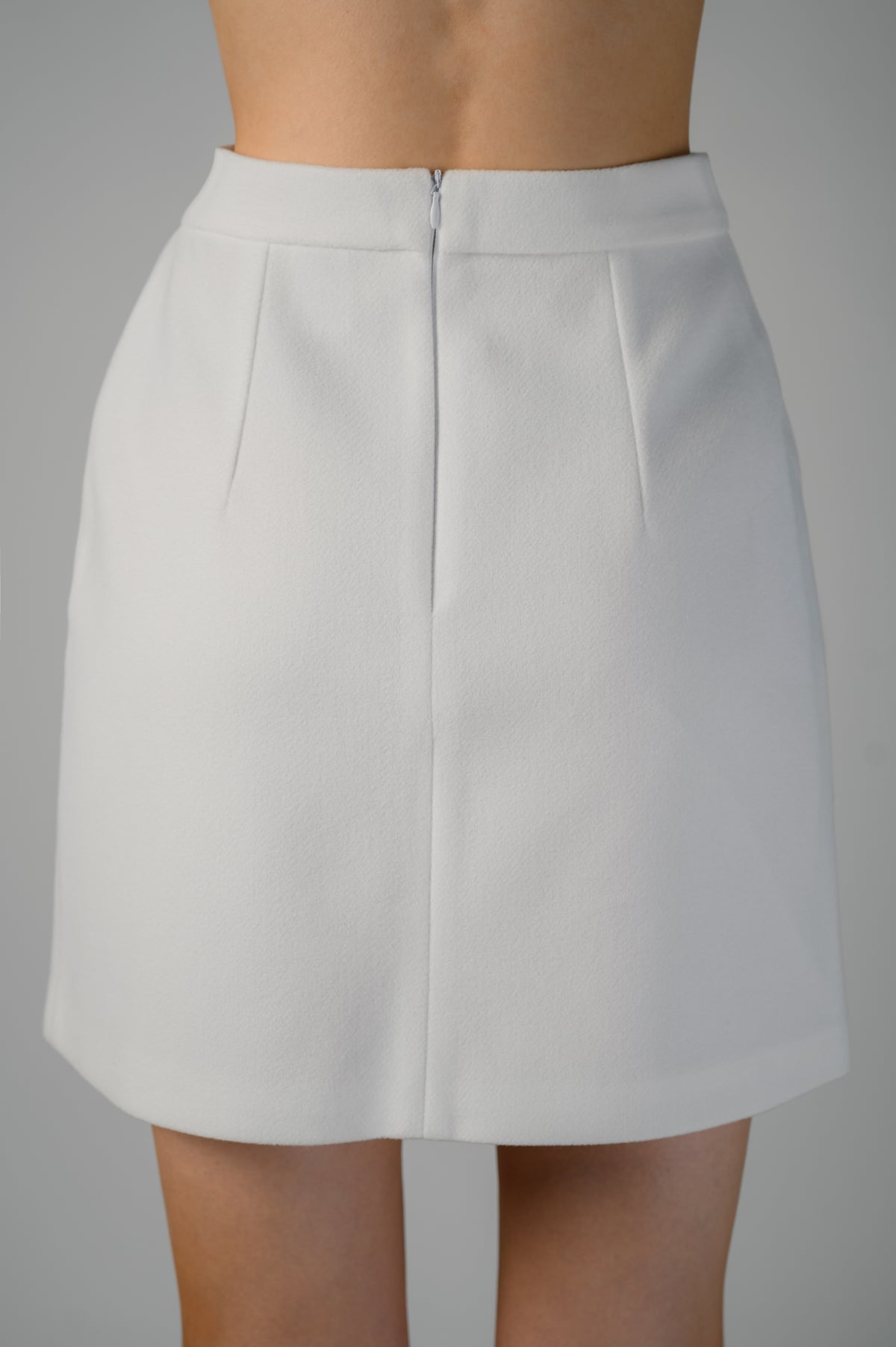 Ophelia A-line Mini Skirt, Ivory