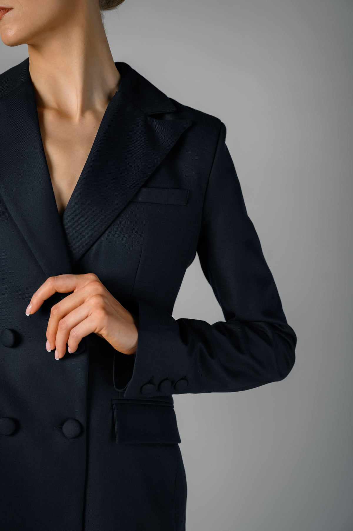 Marina Double-Breasted Blazer, Navy