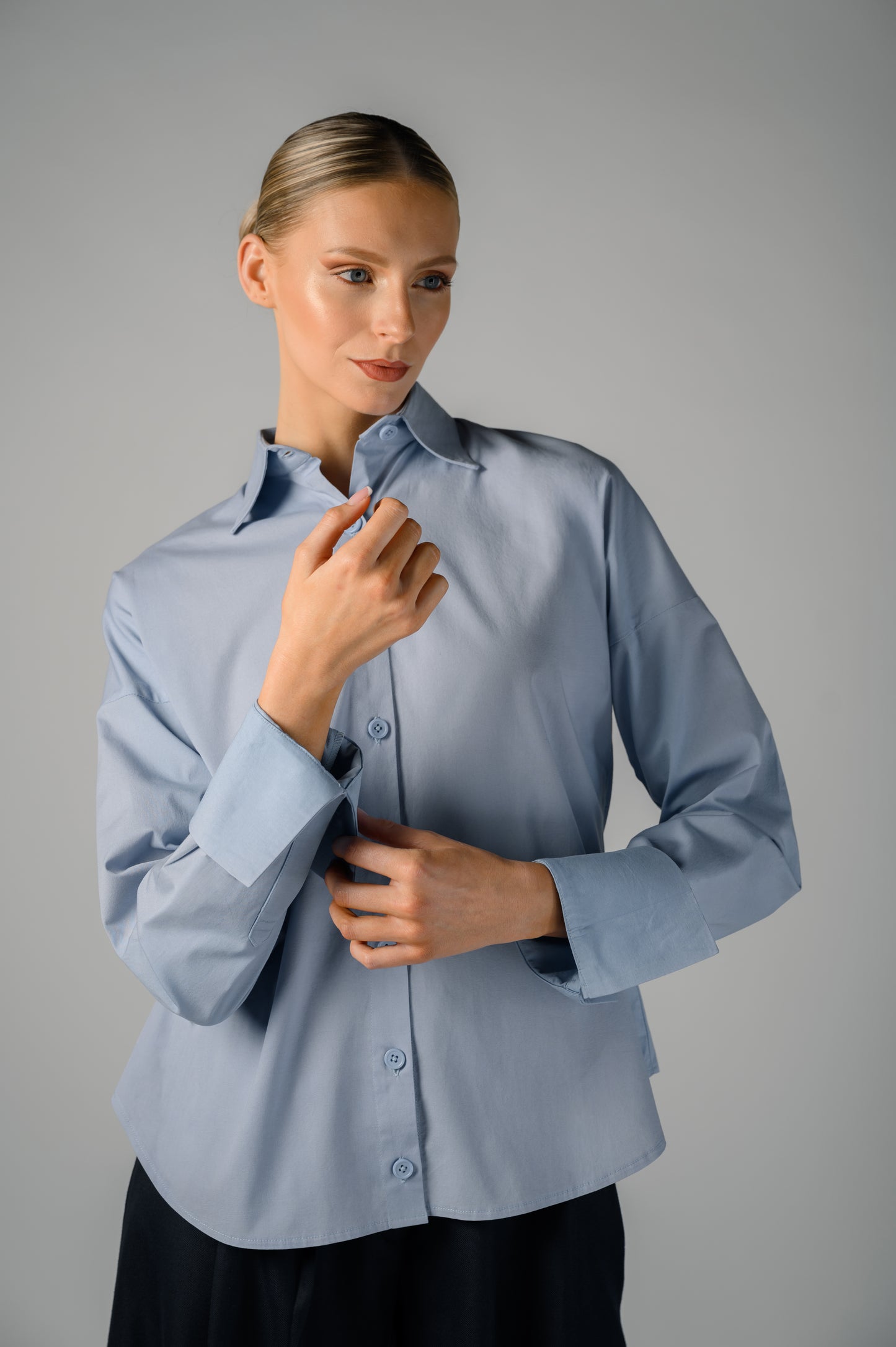 Elowen Tailored Shirt Blue